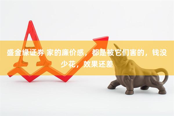 盛金缘证券 家的廉价感，都是被它们害的，钱没少花，效果还差